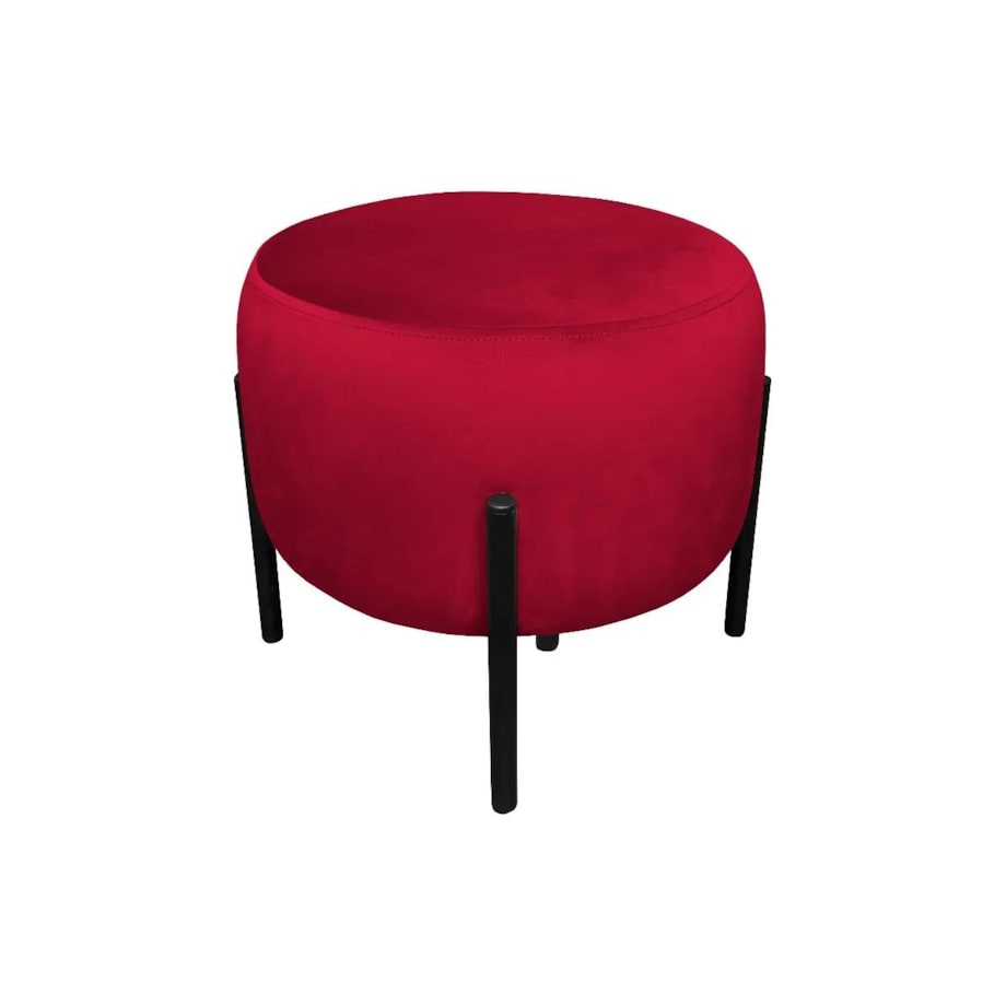 Pufa WILFRED MG VELVET bordowa