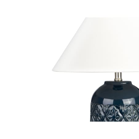 Lampa stołowa ceramiczna ciemnoniebieska TELIRE