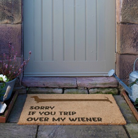 Wycieraczka Sorry If You Trip Over My Wiener (90 x 60 cm)