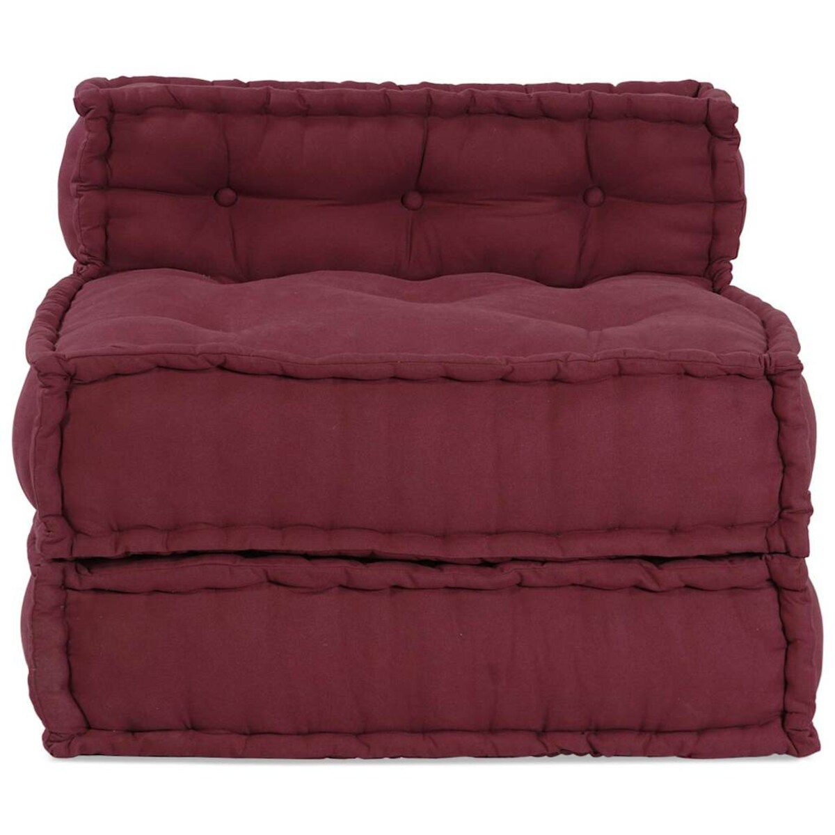 vidaXL Modułowa sofa, bordowy, 70x70x54, materiał