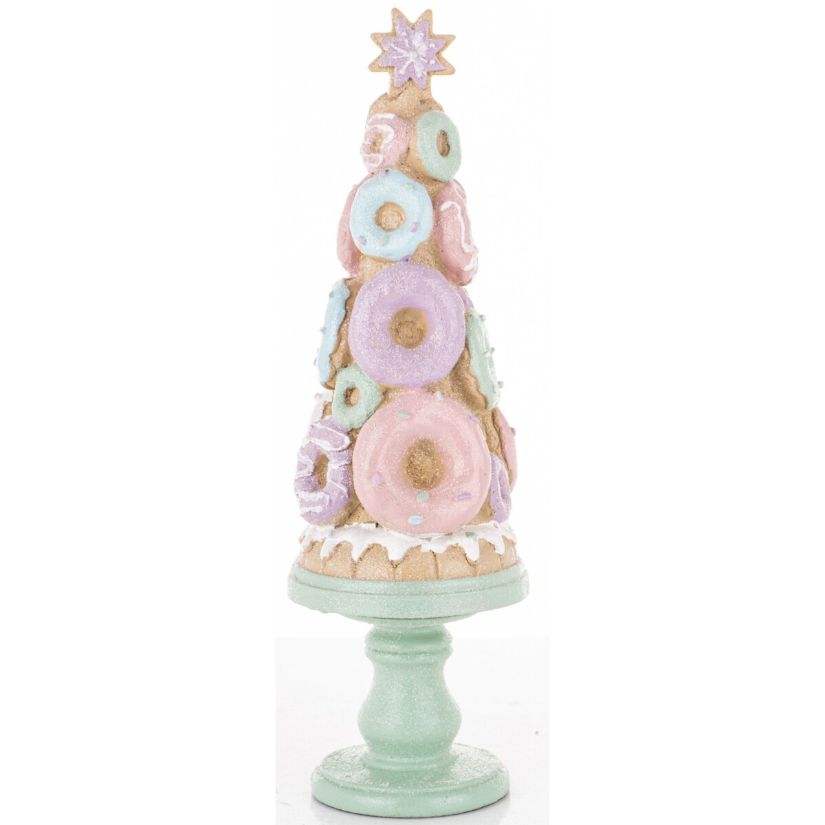 Dekoracja - choinka z ciasteczkami 31x9,5x9,5 cm DONATS
