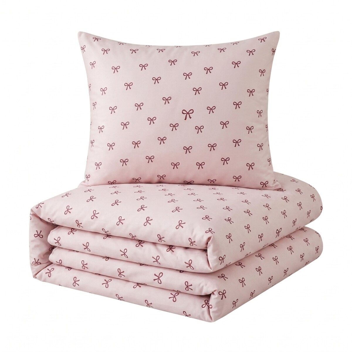 Komplet Pościeli Dwuosobowej Kokardka 160X200 Z 2 Poszewkami 70X80