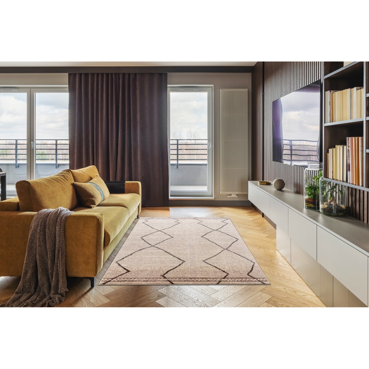 Dywan wełniany ANGEL 1190 / 52022 Boho beż 80x150 cm