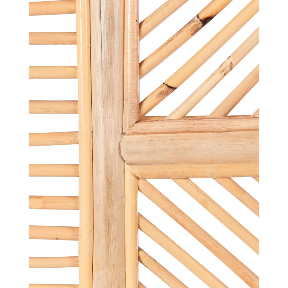 3-panelowy składany parawan pokojowy rattanowy 117 x 180 cm naturaly LAMEZIA