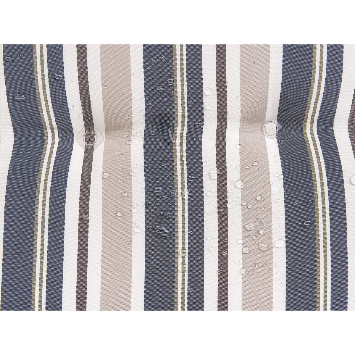 Zestaw 8 poduszek na krzesła ogrodowe niebiesko-beżowe MAUI