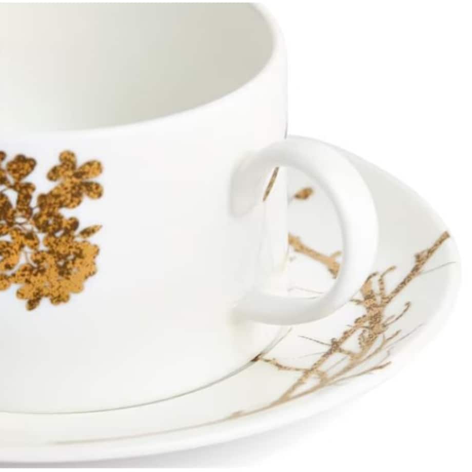 Filiżanka do herbaty ze spodkiem Vera Wang Jardin Wedgwood