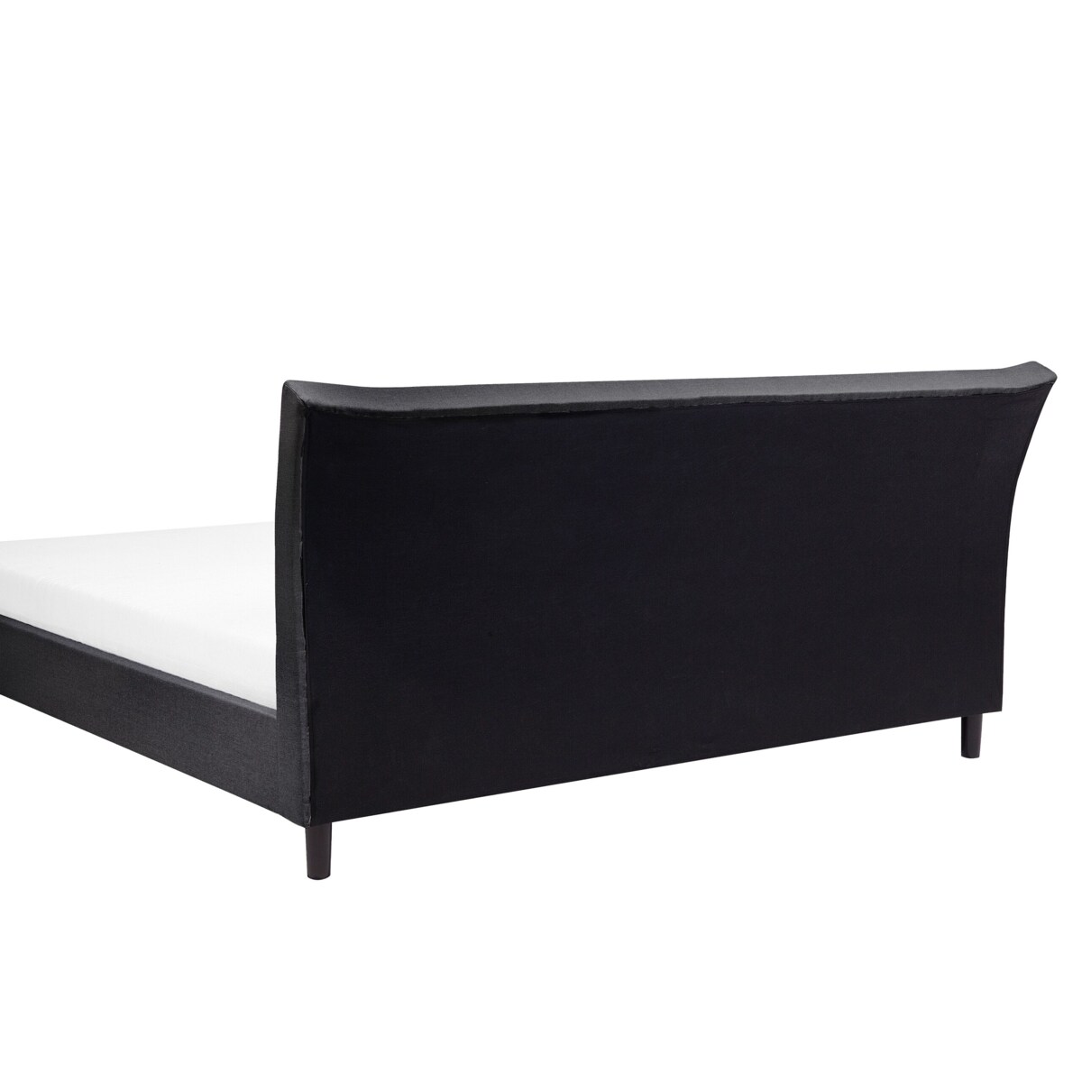 Łóżko tapicerowane 160 x 200 cm ciemnoszare SAVERNE