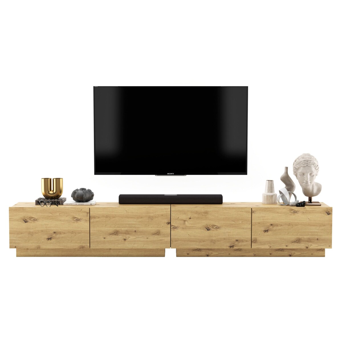Szafka RTV Loft Stojąca / Wisząca Komoda RTV Dąb Artisan 240 cm