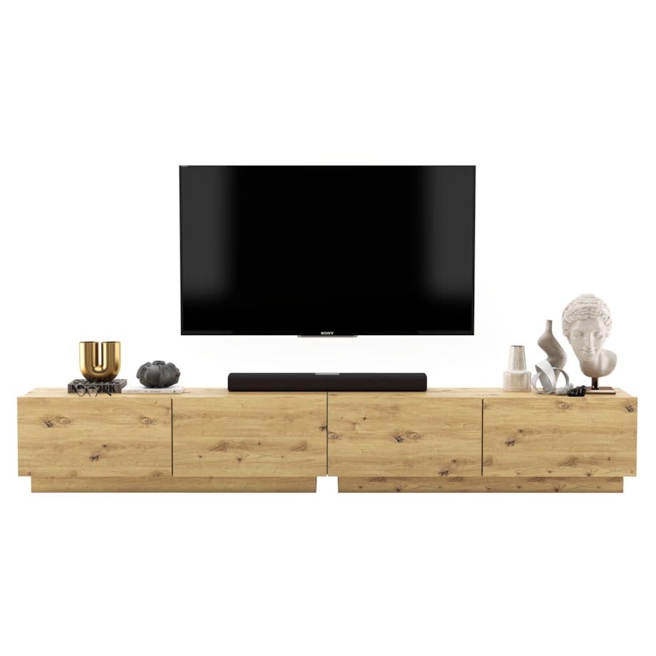 Szafka RTV Loft Stojąca / Wisząca Komoda RTV Dąb Artisan 240 cm