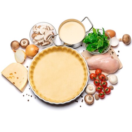 Forma do Pieczenia Tarty na Tartę Ceramiczna do Zapiekania 24 cm Porcelanowa