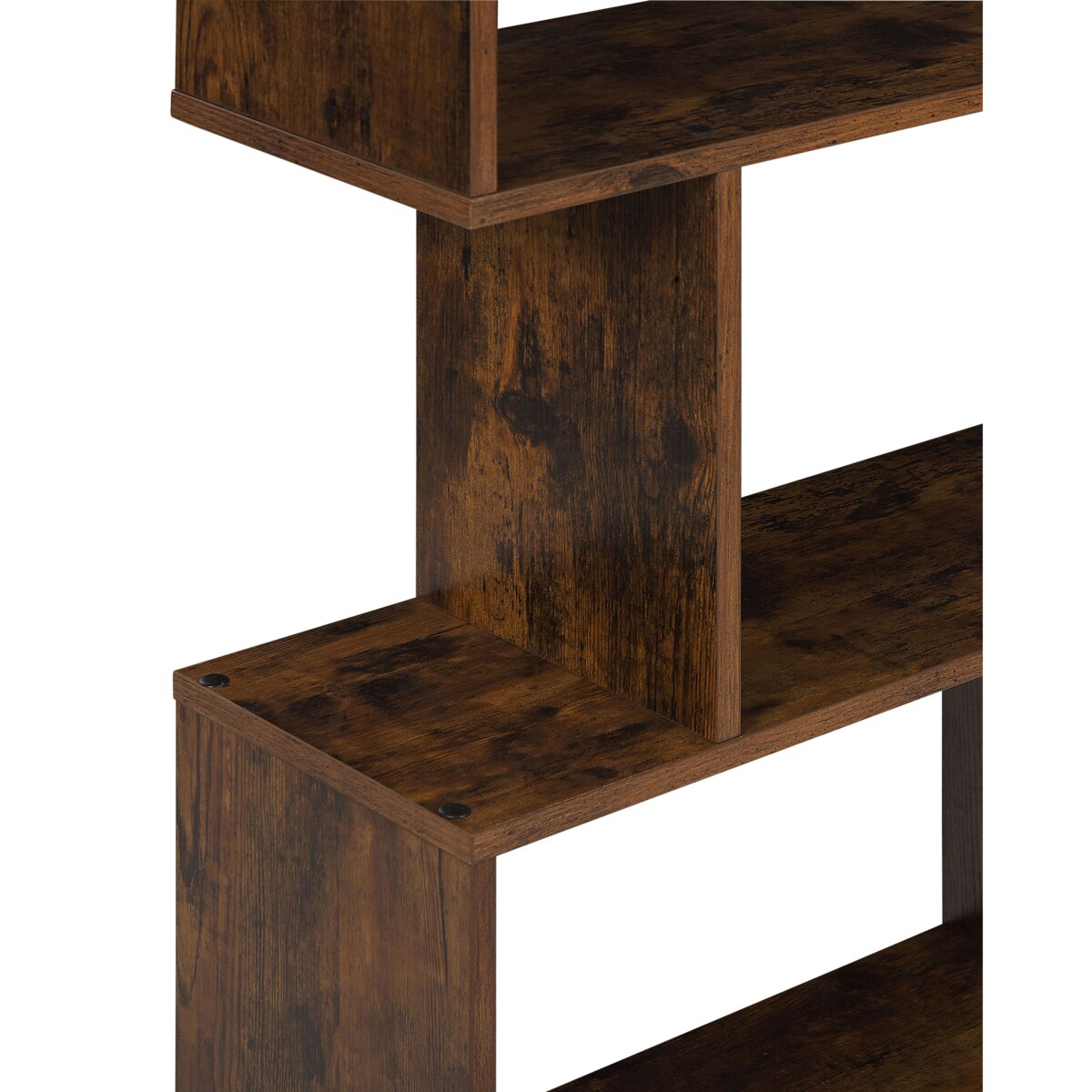 Regał 6 półek ciemne drewno VALDOSA