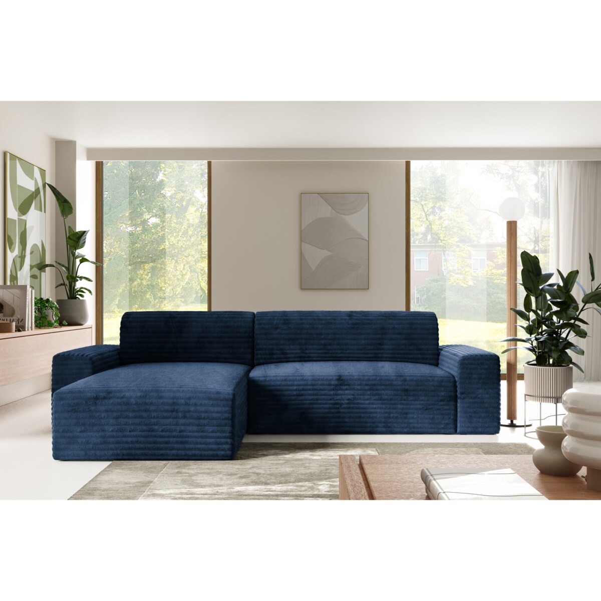 Narożnik COCO L z funkcją spania Kolor: TILIA 77