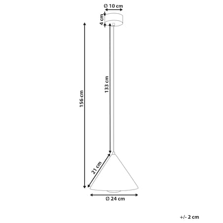 Lampa wisząca LEYRE Metal Czarny