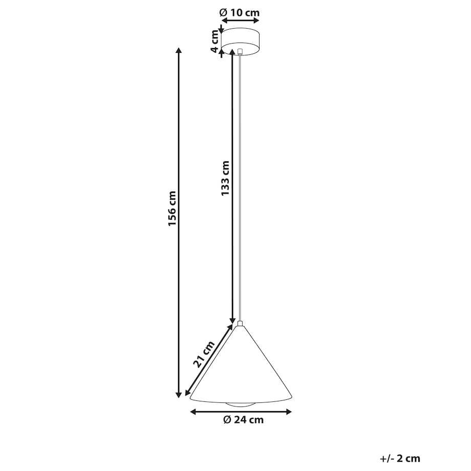 Lampa wisząca LEYRE Metal Czarny
