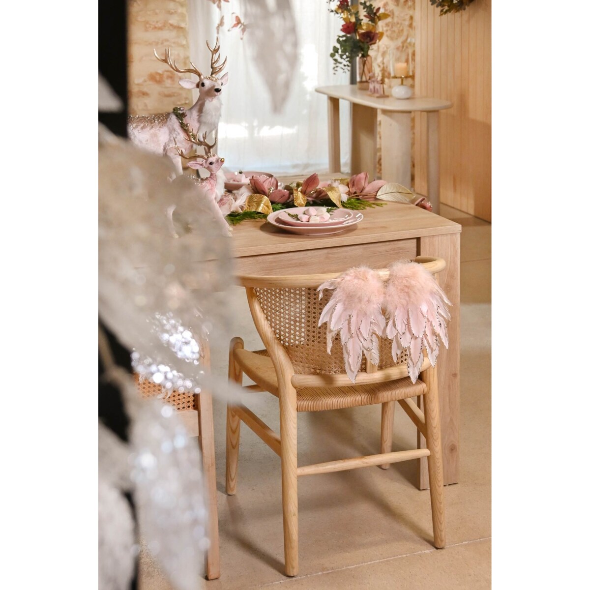 Krzesło drewniane z plecionką wiedeńską ART jasne