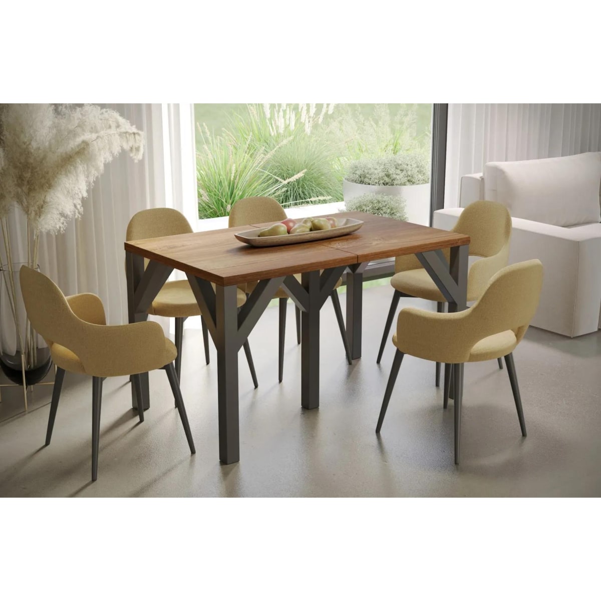 Stół rozkładany DUNAJ 130(405)x90 dąb stirling