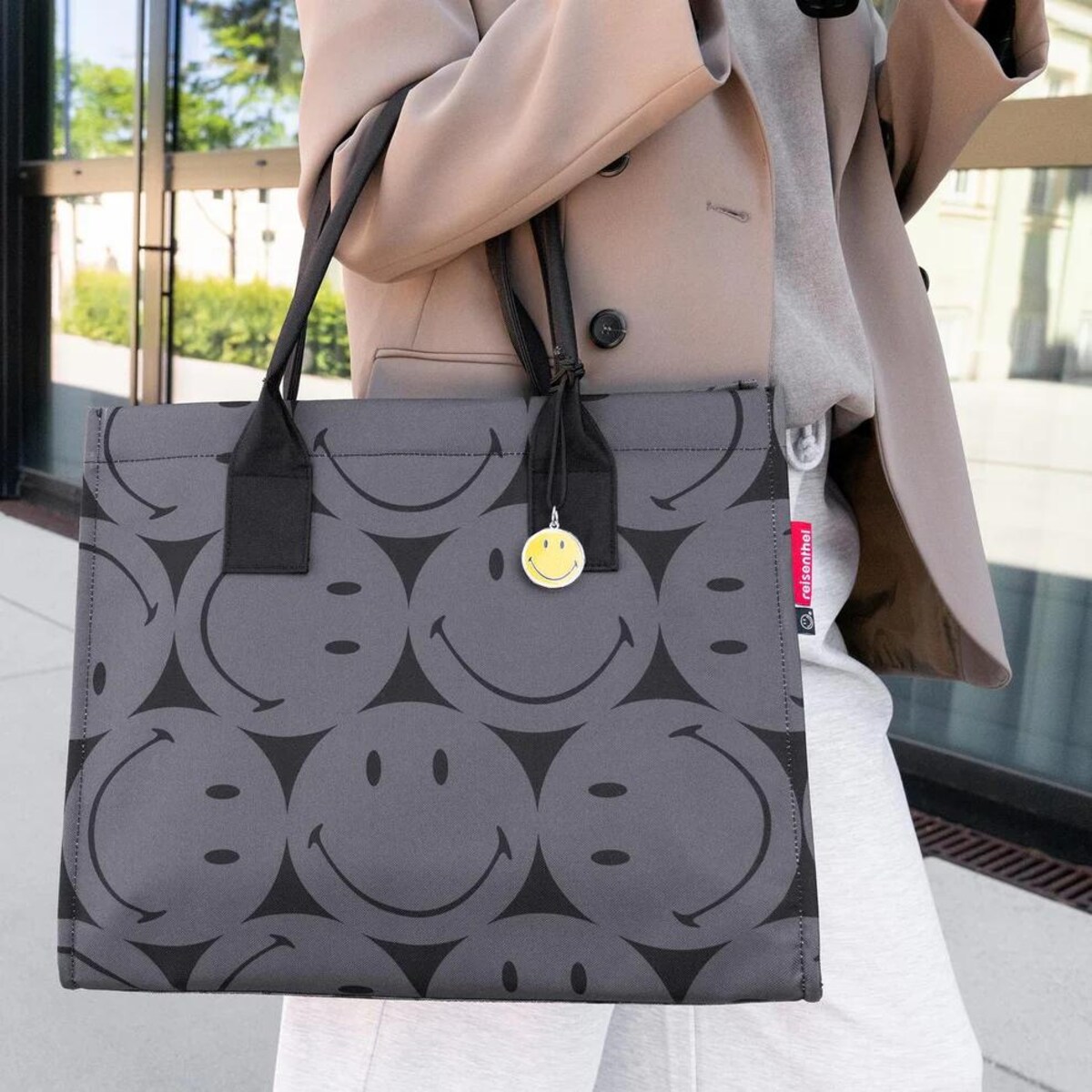 Torba DAILY SHOPPER, smiley® grey