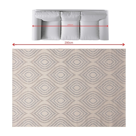 Dywan Breeze beige/raw/blue 200x290cm, 200x290cm