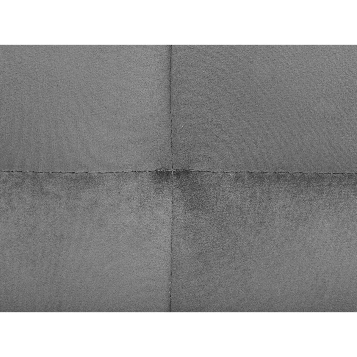 Łóżko welurowe 180 x 200 cm szare SENLIS