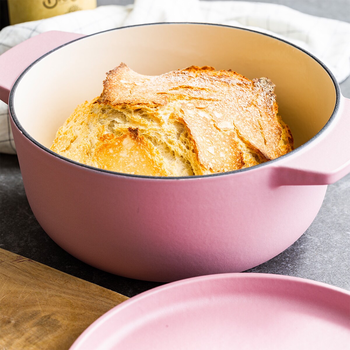 KitchenAid Garnek żeliwny 3,3 l - Dried Rose