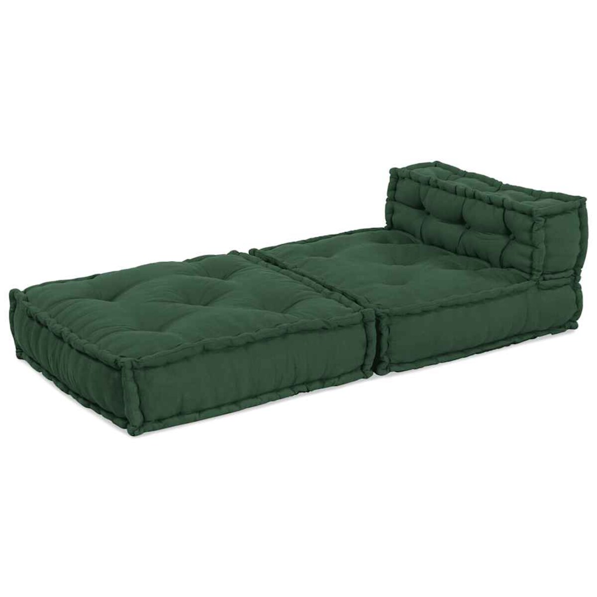 vidaXL Puf modułowy, zielony, 70x70x54, tkanina
