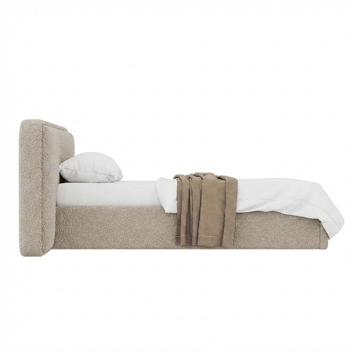 Łóżko Tapicerowane Grand 120X200 Stelaż Pojemnik Na Pościel Loop 03