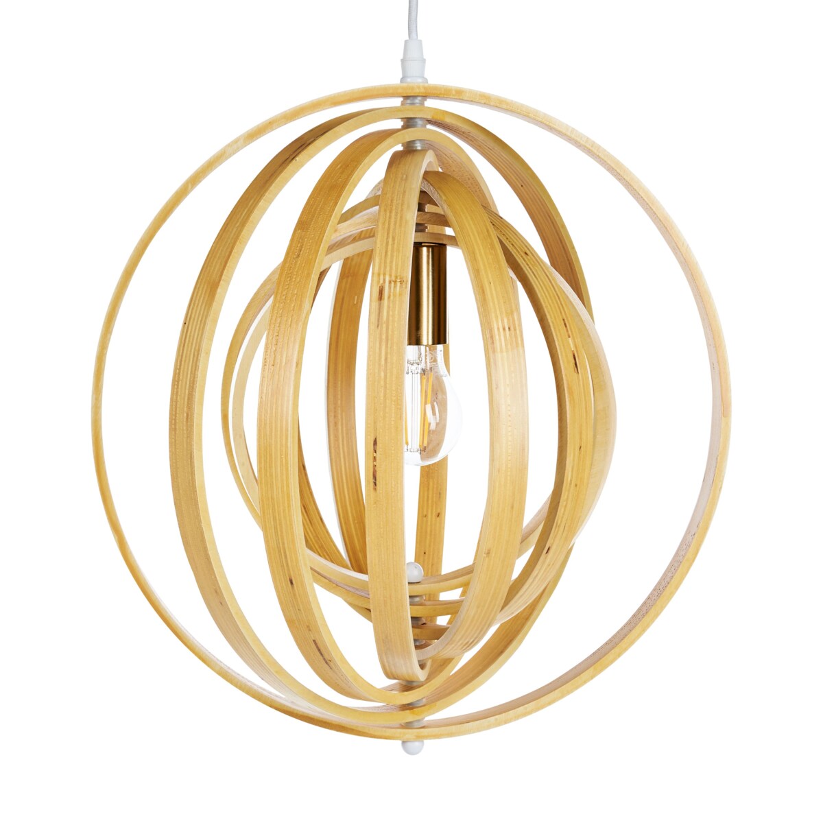 Lampa wisząca MURRELL Drewno Jasnobrązowy