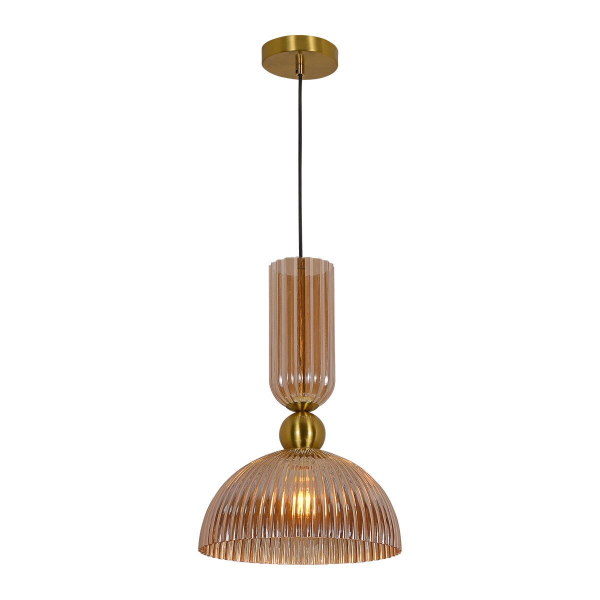 Lampa sufitowa wisząca Light Prestige Piega bursztynowy 1 x E27 1 szt.