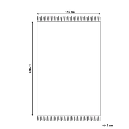 Dywan dziecięcy bawełniany 140 x 200 cm beżowy z różowym DARDERE
