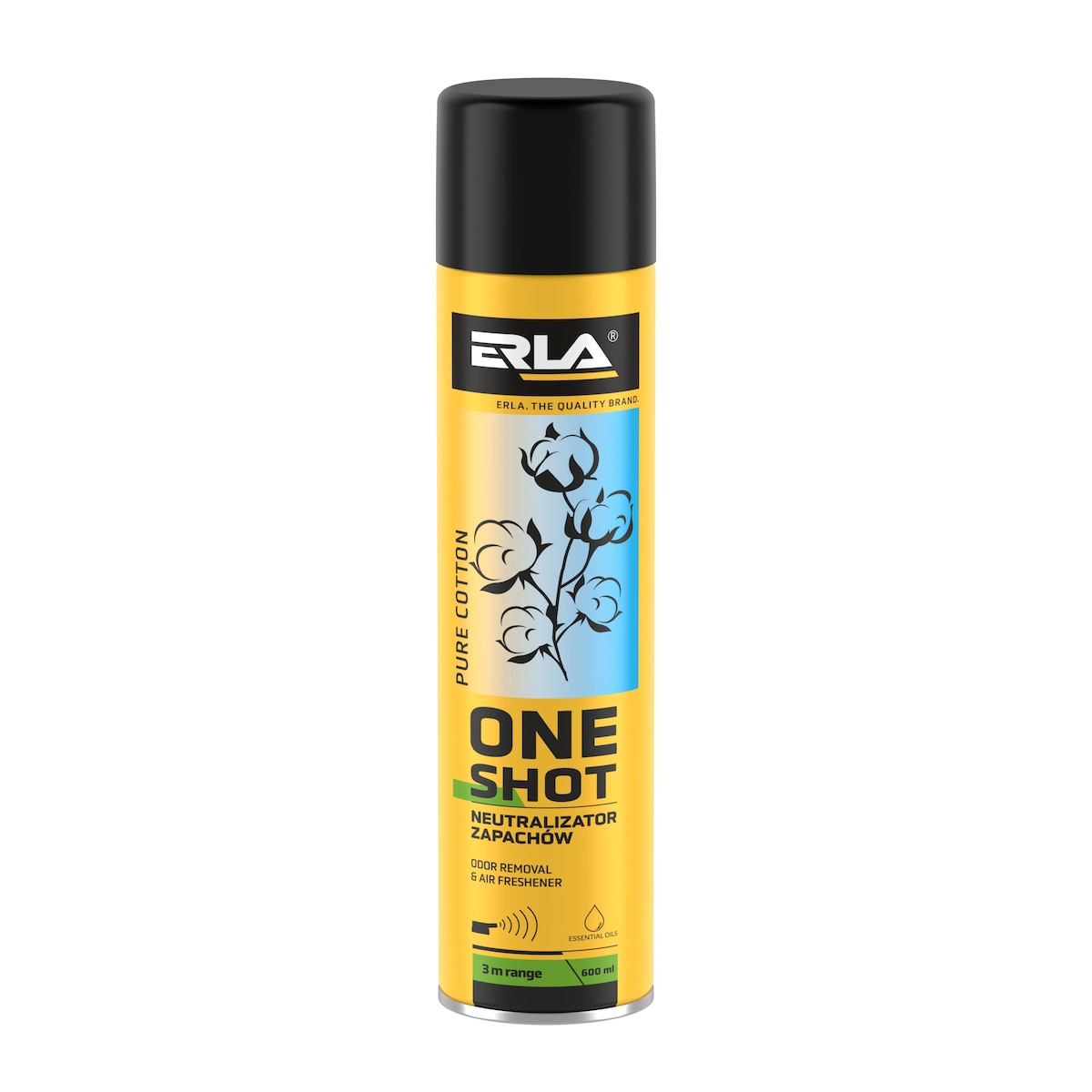 neutralizator zapachu erla one shot pure cotton 600ml