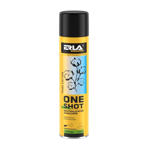 neutralizator zapachu erla one shot pure cotton 600ml