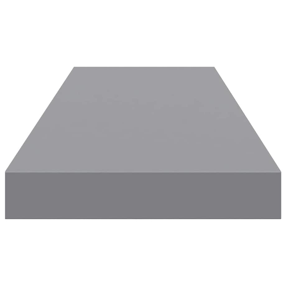 vidaXL Półki ścienne, 2 szt, szare, 80 x 23,5 x 3,8 cm, MDF