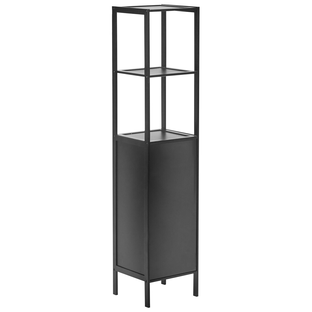 Regał OWASSO Drewno bambusowe Czarny