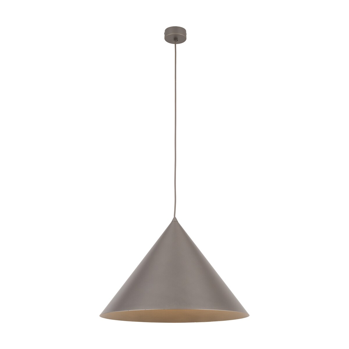 Lampa wisząca TK Lighting CONO XL NEW BROWN 11378 brązowa loftowa E27 50 cm regulowana wysokość