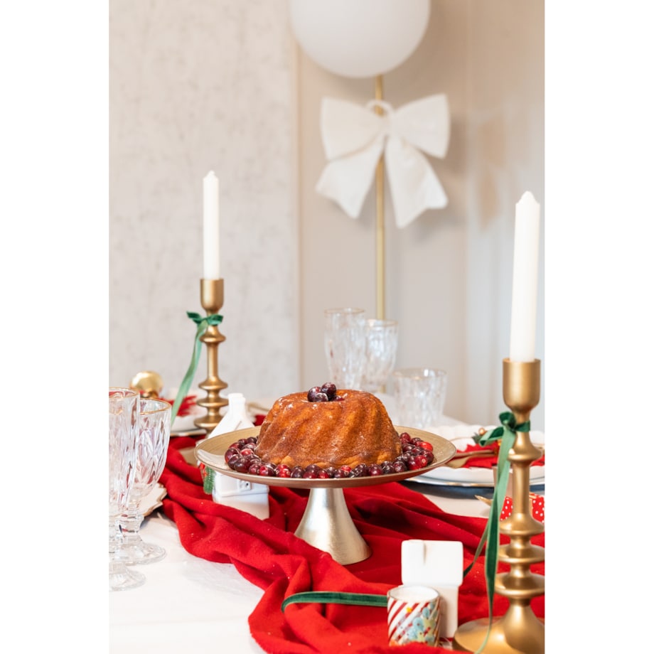 Patera na ciasto nowoczesna, szklana, Ø 28 cm, Home Styling Collection