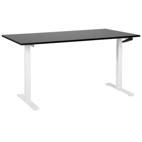 Biurko regulowane Manualny 160 x 72 cm Czarny DESTINES
