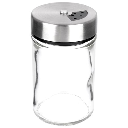 Pojemnik Szklany na Przyprawy z Dozownikiem 100 ml Kuchenny z Sitkiem
