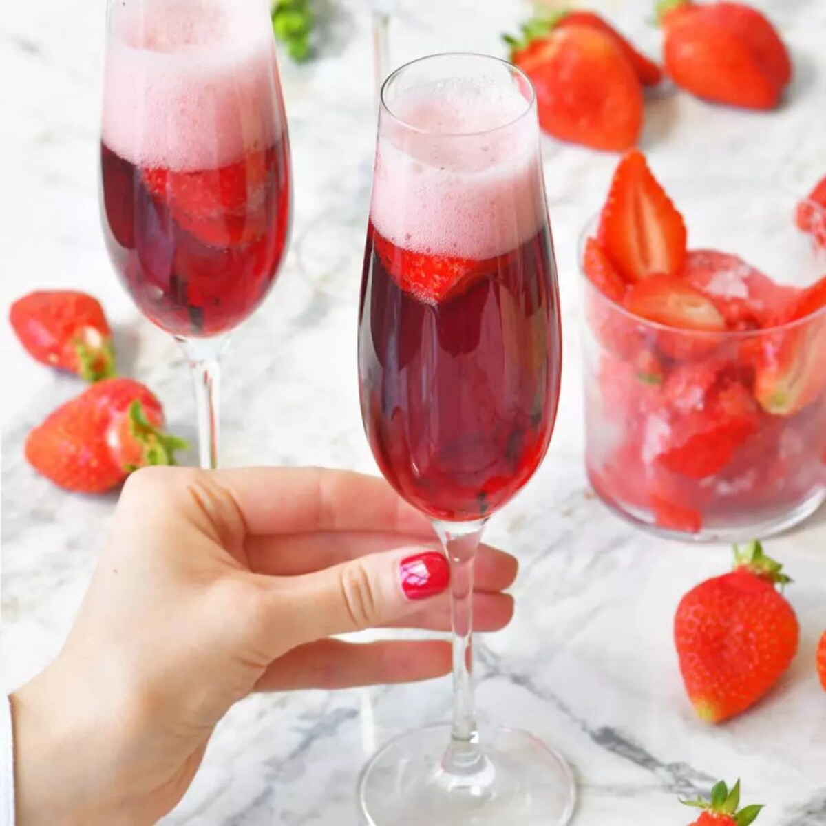 Wysoki Cienki Kieliszek Szampan Prosecco Wino musujące Krosno Harmony 180 ml