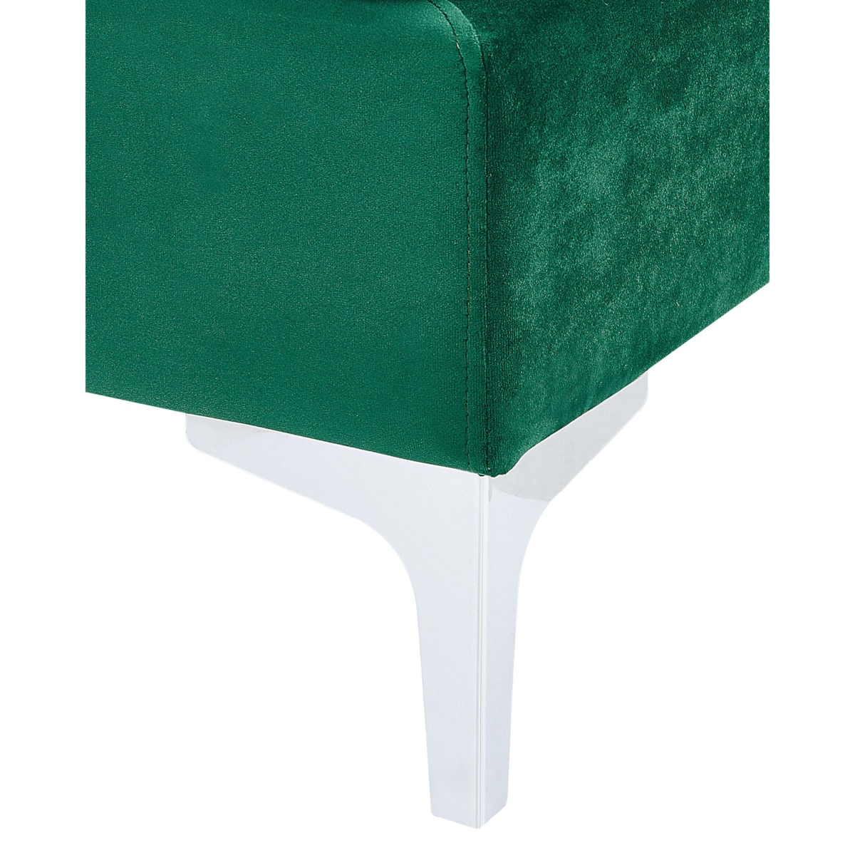 Moduł 1-osobowy welurowy zielony EVJA