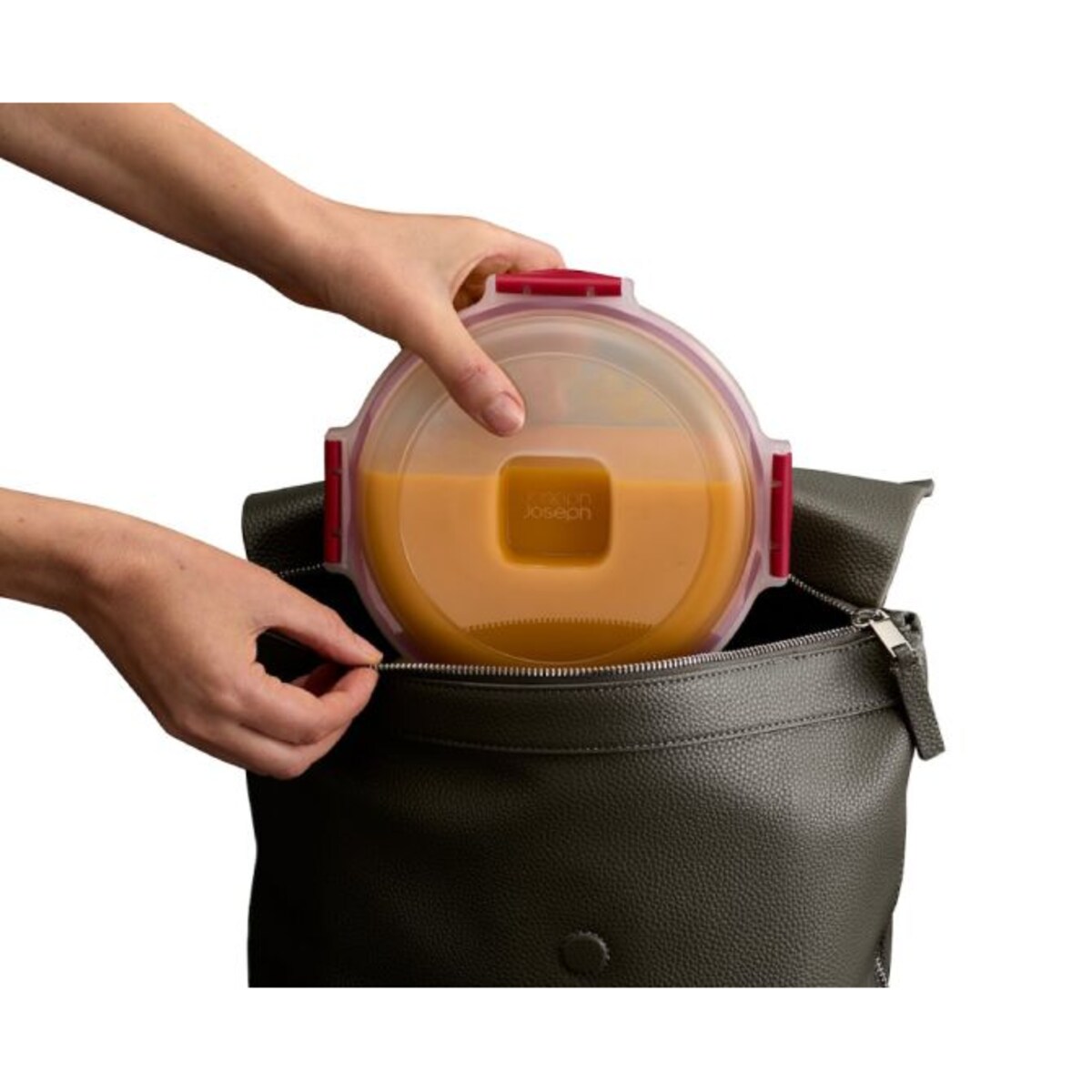 Zestaw 4 pojemników okrągłych Red Nest Lock Joseph Joseph