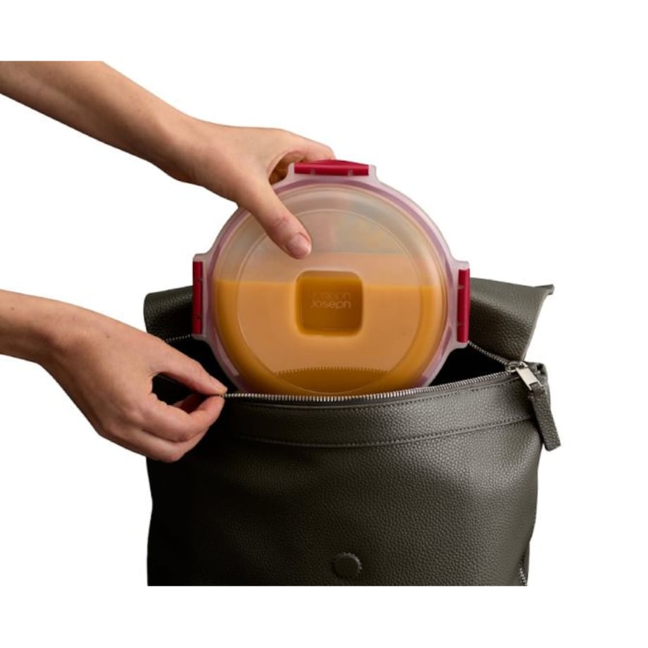 Zestaw 4 pojemników okrągłych Red Nest Lock Joseph Joseph