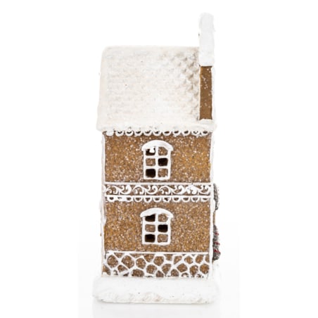 Domek kamienica LED pastelowy 20,5x12x9 cm