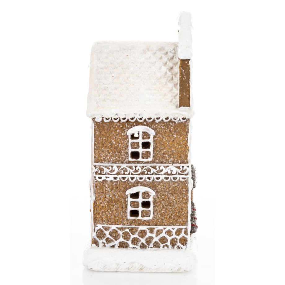 Domek kamienica LED pastelowy 20,5x12x9 cm