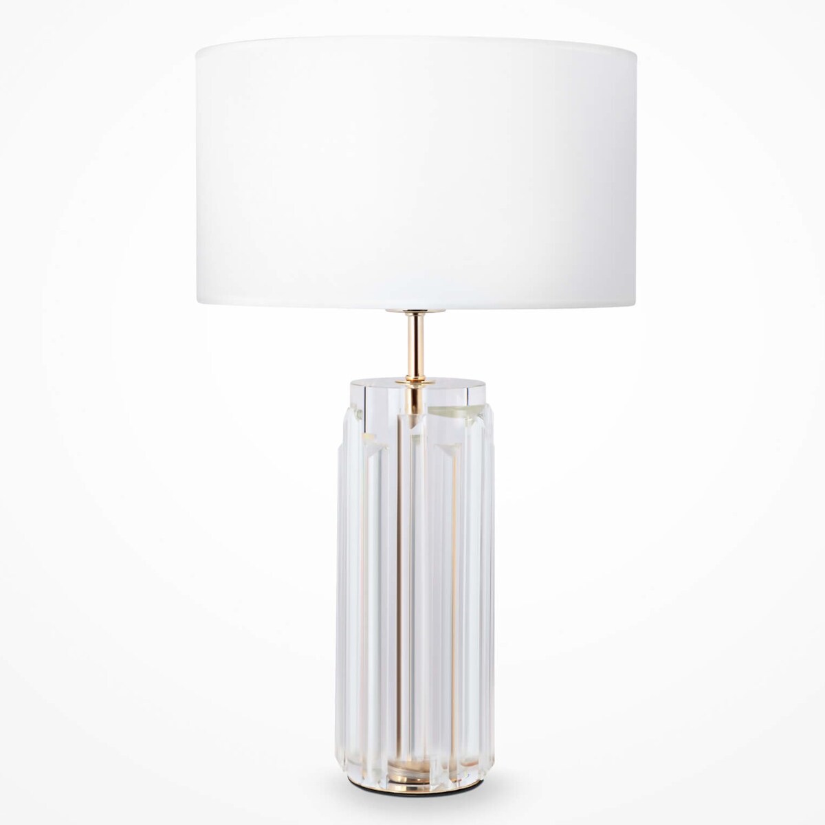 Lampa nocna stołowa Muse MOD304TL-01G glamour biała