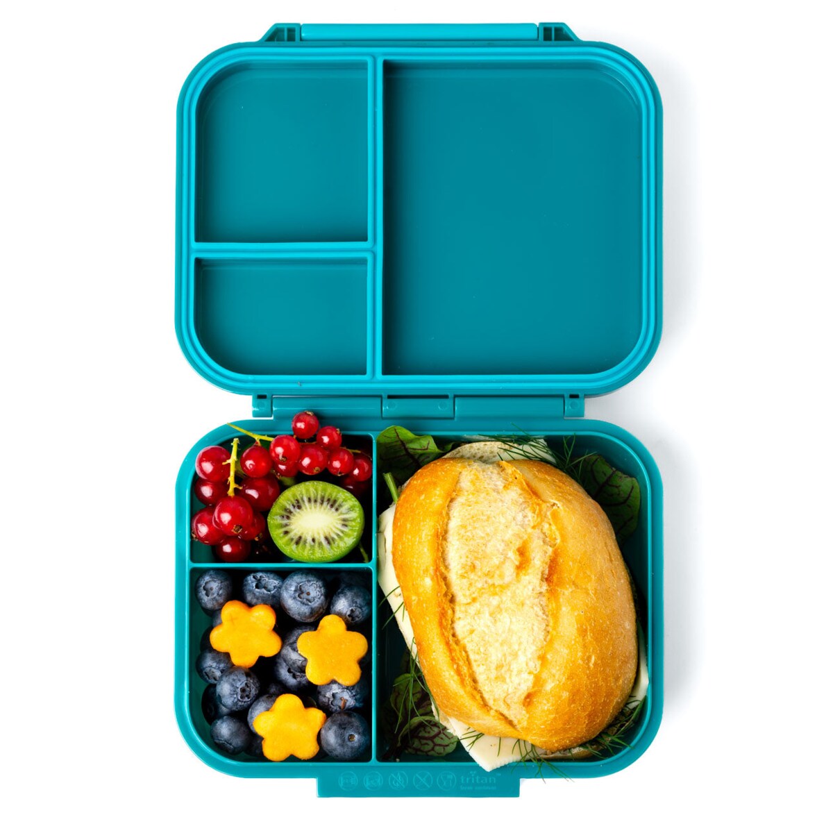 LEKKABOX CLASSIC mini lunchbox z przegródkami, Petrol