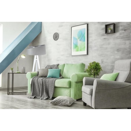 Lampa stojąca GEMSTONE szara/srebrna/biała