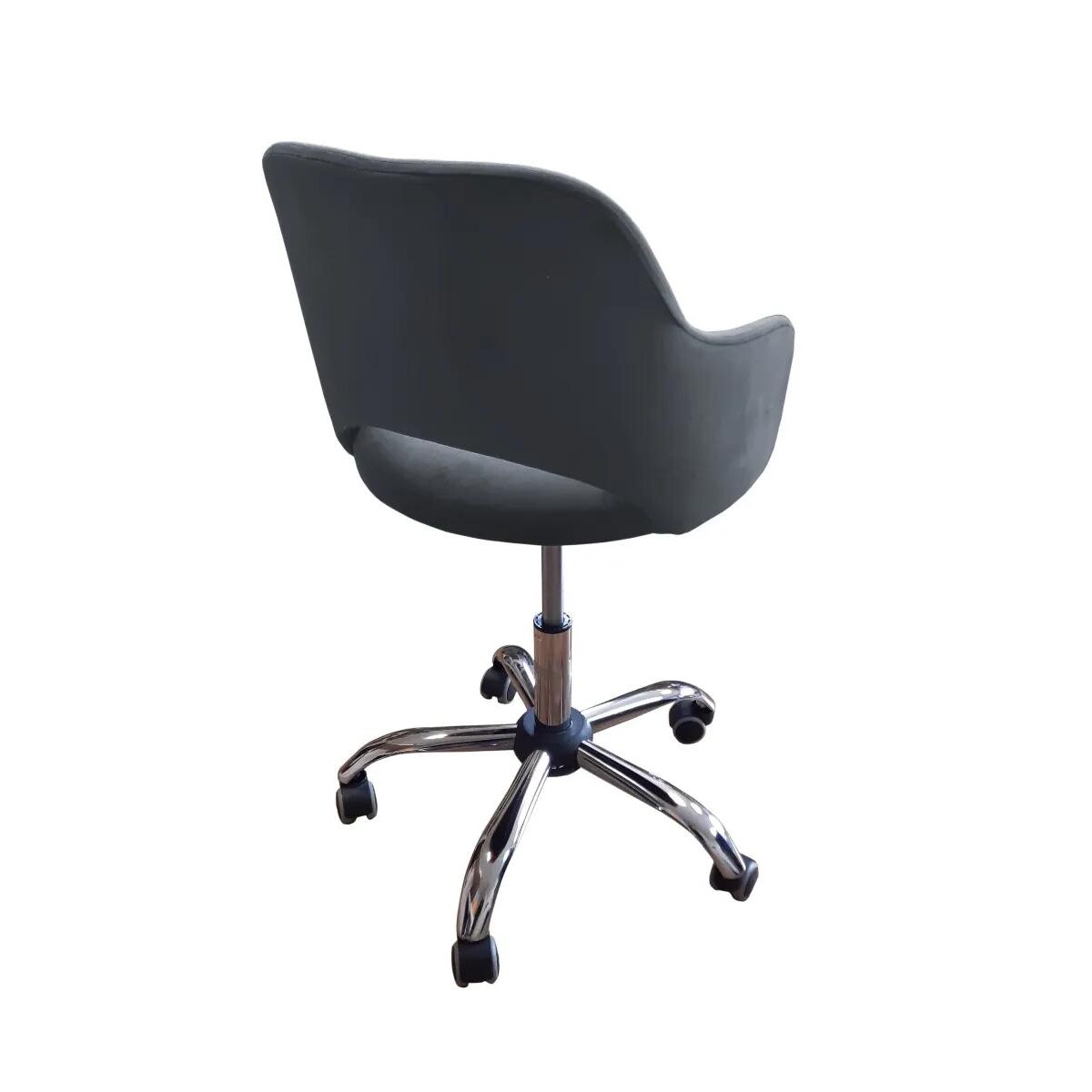 Fotel IZMA BL VELVET ciemno szary