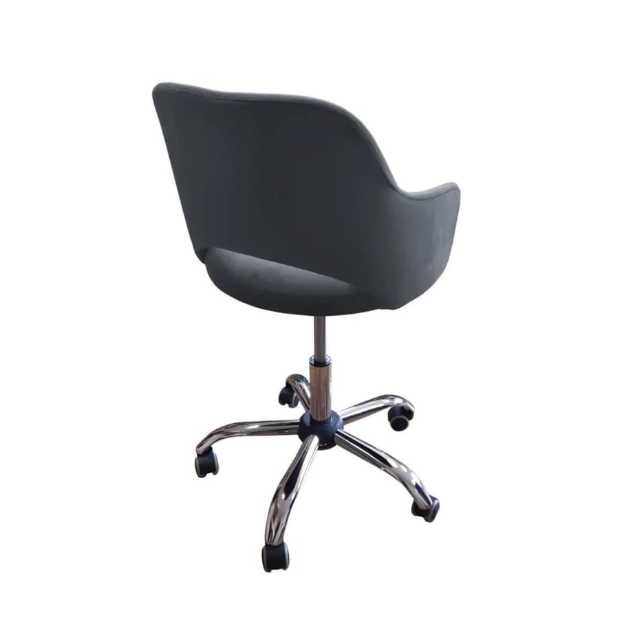 Fotel IZMA BL VELVET ciemno szary