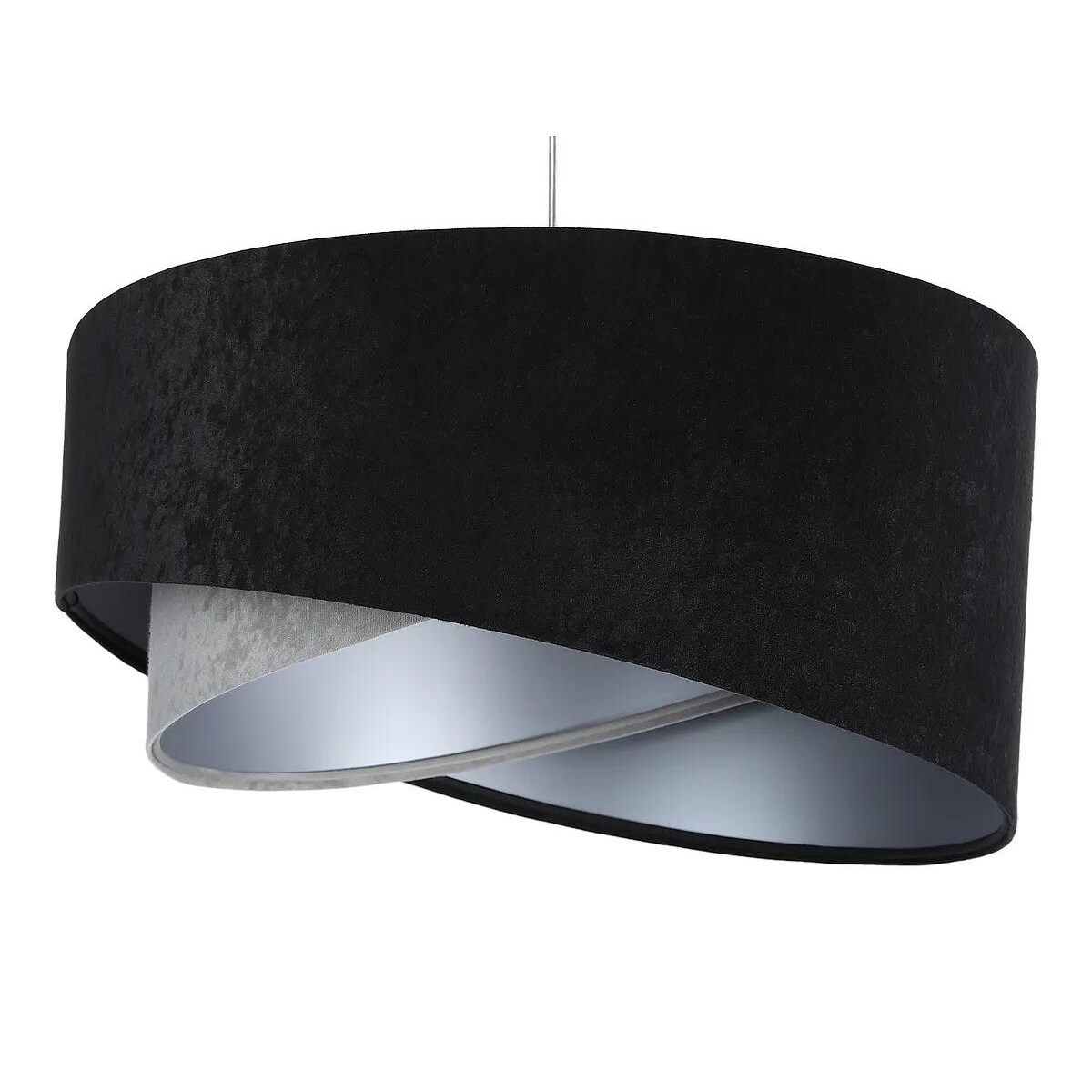 Lampa wisząca SHAPELESS czarna/szara/srebrna