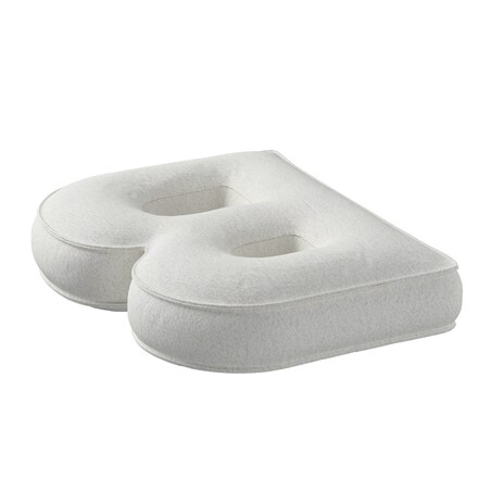 Poduszka literka B, biały, 30x40cm, Boucle